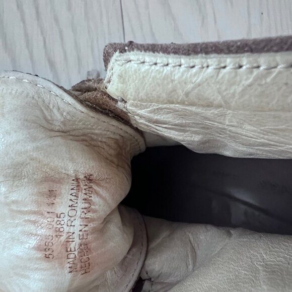 Zara Fringe Suede Wedge Shoes Tan ( Sz 40 / 9 ) - Picture 6 of 6